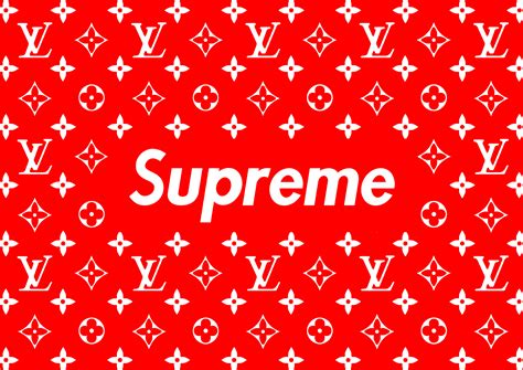 logo supreme x lv